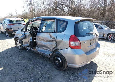 2007 Honda Fit Sport из США, поврежденный, VIN JHMGD38687S023665